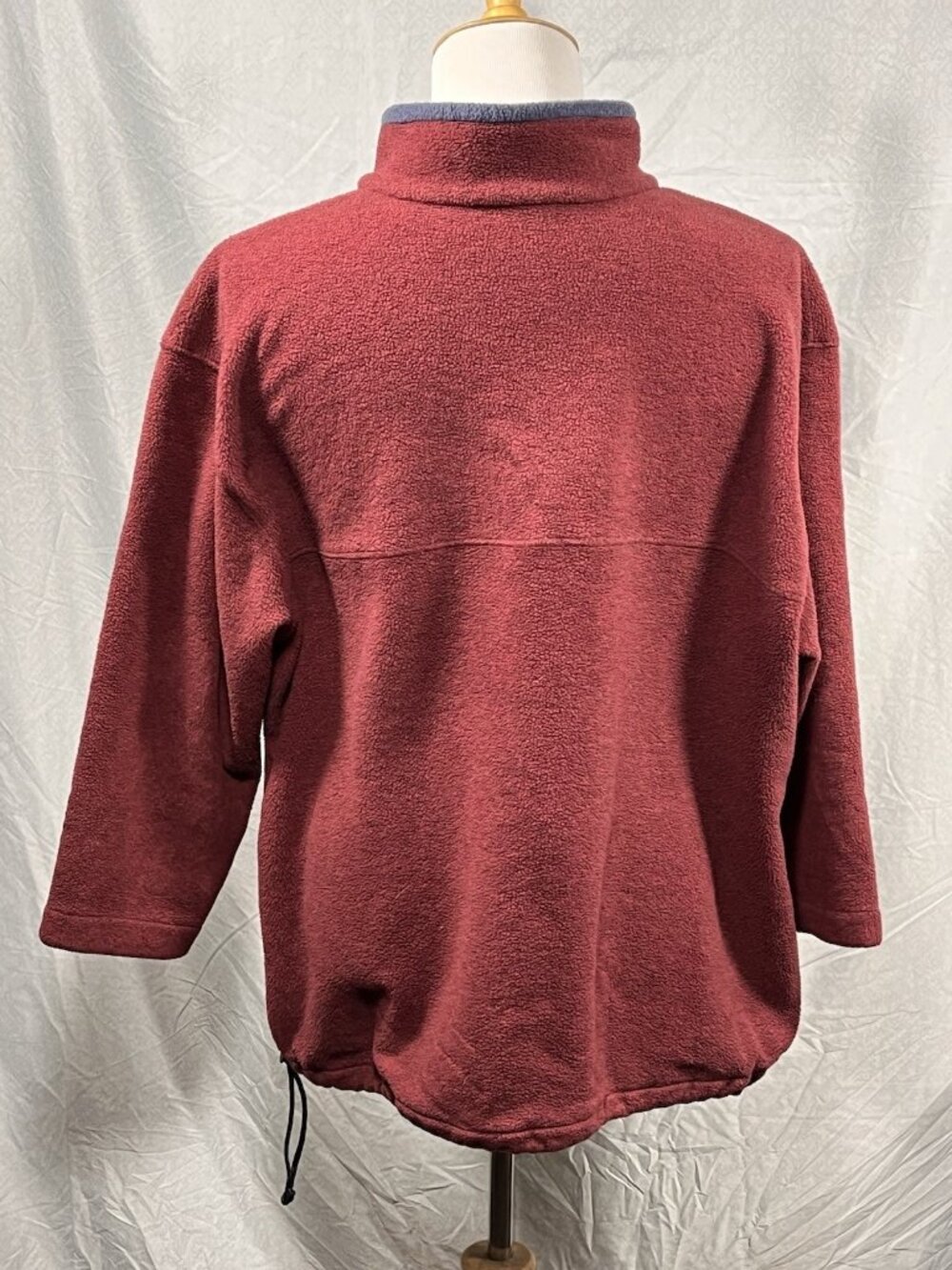 Vtg L.L. Bean Jacket Mens 2XL Red Fleece Anorak 1/4 Zip Ski Pullover 90s - Picture 4 of 10